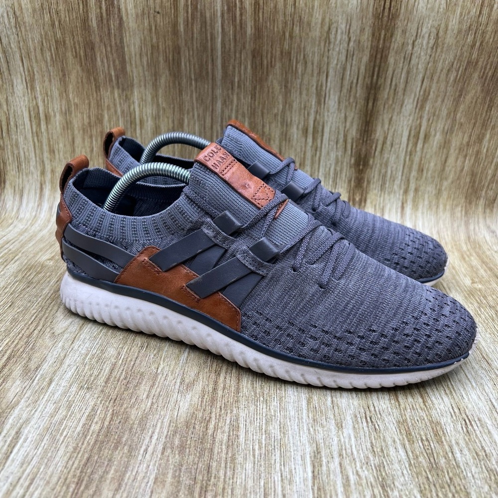 Cole Haan GrandMotion Stitchlite Men's Size 9.5 M Gray Woven Shoes Casual C27734